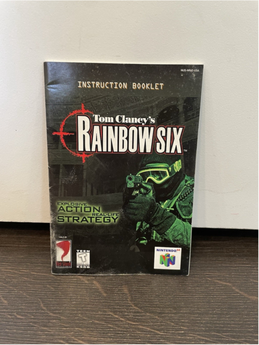 Nintendo 64 N64 Manual Only Tom Clancy's Rainbow Six Instruction Booklet